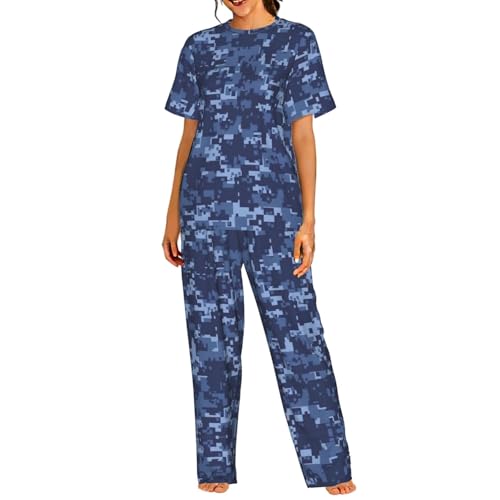 Pyjama court camouflage femme ample résout l'inconfort des nuits d'été