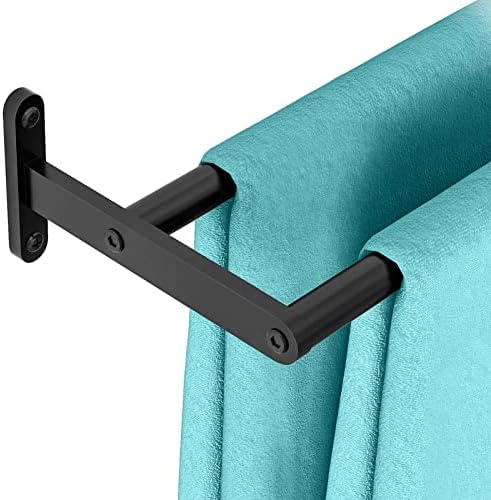 Taaji Double Towel Bar, 24 Inch Bath Towel Rack for Bathroom Towel Rod, Stainless Steel Double Towel Holder Long Bar, Bathroom Hand Towel Hanger Wall Mounted, Matte Black