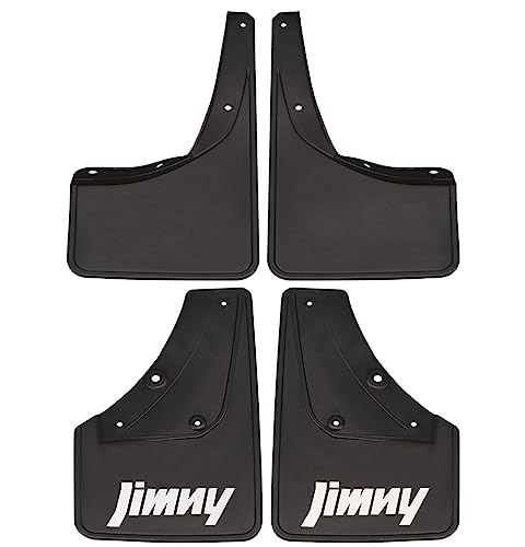 JSCARLIFE Mud Flaps Kit for S-uzuki Jimny BJ74 2019-2022 Premium Front Rear Set Mud Flaps Splash Guards Mudguards Protective Fender 4pcs, Moulded Full Protection Set Splash Mud Guards Black