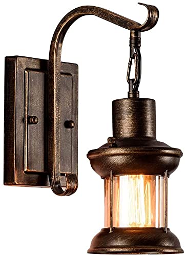 Lámpara de pared retro de cristal WQHPLMD ideal para crear ambientes cálidos en salón 4