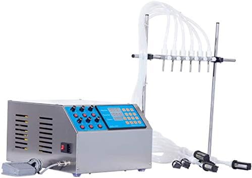 Miniatura 5 de Máquina de llenado de líquidos de 0.0-169.1 fl oz Boquillas de 6 cabezales Máquina de llenado de botellas de control digital semiautomático Máquina