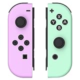 FZPYZO Switch Controller for Nintendo Switch, Replacement Switch Controllers Left and Right Wireless Switch JoyPad Controller Support Vibration/Screenshot/Wake Up. [nintendo_switch] (Purple Green)