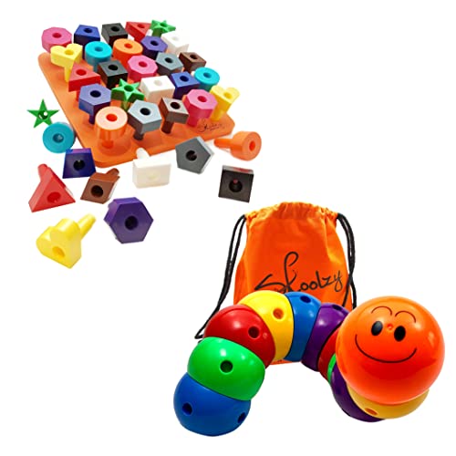 Skoolzy Peg Board Toddler Stacking Toys - Wiggly Fidget Toys #TOP15