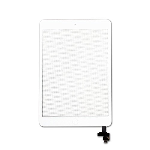 Ayake for iPad Mini/iPad Mini 2 Digitizer Screen Replacement White 7.9'' Full LCD Display Assembly with IC Chip Flex Cable, Home Button, Camera Bracket Pre Assembled, Adhesive and Repair Tool Kits