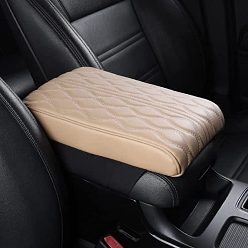 2023 Universal Leather Car Armrest Box Pad, Auto Armrest Box Cover With Memory Foam Waterproof Cushioning For Suvs, Trucks, And Cars - Protects And Boosts Center Console Height For Comfort And Style #TOP1