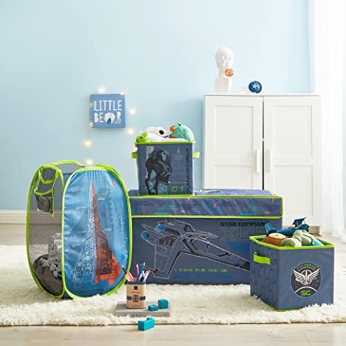 Idea Nuova Pixar Lightyear Collapsible Children’s Toy Storage Trunk, Durable with Lid