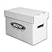 BCW Short Comic Storage Box - 10 Pack | Holds 150-175 Current/Silver Age Comics | Stackable, Durable 200 lb. Strength