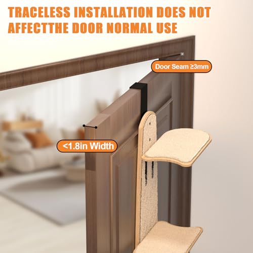 Árbol para gatos colgante de puerta, 4 niveles miniatura 2