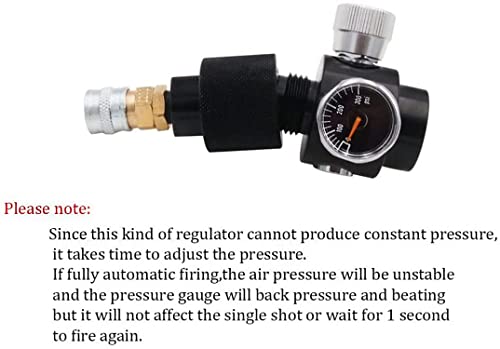 Sanoolir Paintball Slp Tank Pressure Regulator And Valve Guage Adapter Or Pcp Airsoft Hpa/Co2With 40'' Hose Large Bore Line Kit 0-300Psi #TOP6