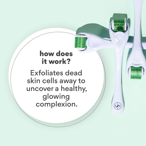 Sdara Skincare Derma Roller – 0,25 mm Titan Gesichts-Mikronadeln, Microneedling-Rollen