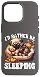 id rather be sleeping dog autumn fall graphic for pug dad custodia per iphone 16 pro