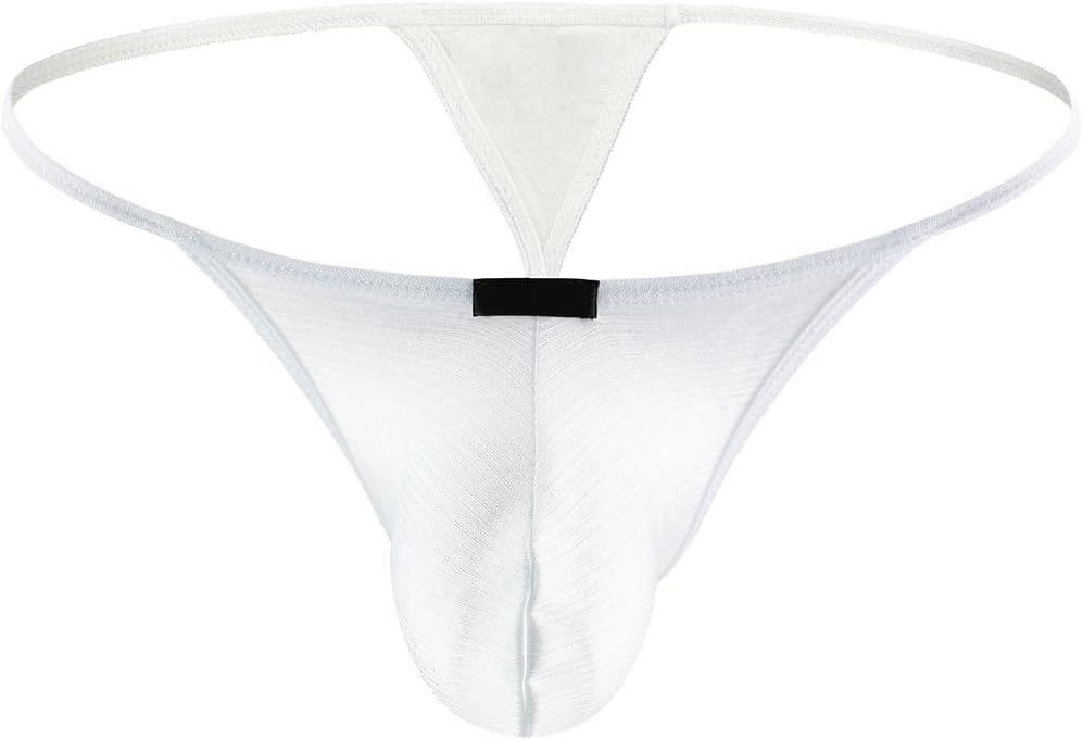 Men's Lift-up Pouch G-string Underwear Low Rise String Thong Sexy Y-back Underpanties for Men