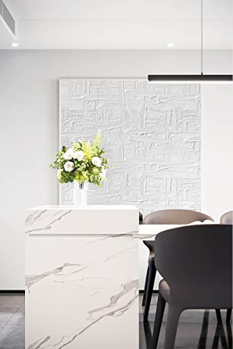 Heroad Brand 15.5"X78.7" White Cement Wallpaper Distress Frosted Peel And Stick Wallpaper Vintage Thicken Self-Adhesive Contact Paper For Cabinets Removable Waterproof Wall Paper Removable Wallpaper #TOP1