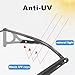 OOCCO Clear Awning for Front Door,Polycarbonate Hollow Sheet,Aluminum Alloy Front Door Canopy,Snow and Uv Protection,Front Door Outdoor Patio Awning Canopy,Easy to Install (Size : W150*L160cm)