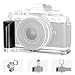 Produktbild NEEWER Kameragriff für Nikon Z FC, Aluminiumlegierung, L-förmiger Handgriff mit Retro-Ledergriff, 6,35 mm Gewinde, Kaltschuh und Arca-Schwalbenschwanz, kompatibel mit Nikon Z FC spiegellose Kamera