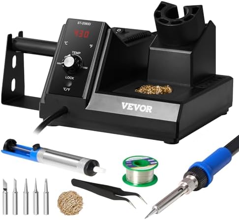 VEVOR 80W Digital Display Soldering Station Kit with 5 Soldering ...