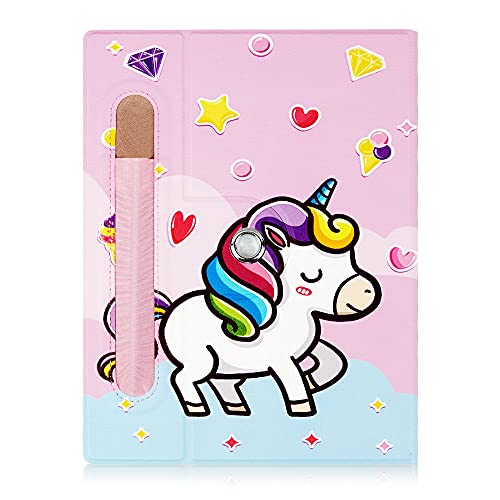 Xuanbeier Rotation Case Compatible With Remarkable 2 Paper Tablet Protective Cover With Pen Holder And Stand Funktion,Unicorn #TOP6