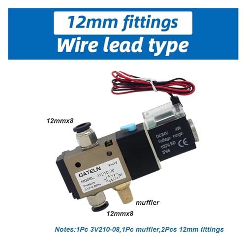 Électrovanne de gaz 3V210-08 à commande électronique stable AC220V pour automatisme - 3