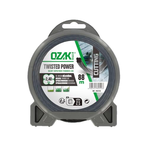 OZAKI - Fil Nylon Hélicoïdal TWISTED POWER SILENT LINE - Ø 2,4mm - L 88m -...