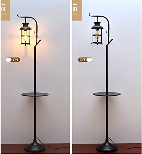 Lámpara de pie alta antigua para iluminar el salón sin levantarse del sofá 4