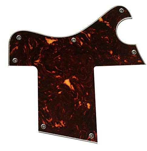 Guitar Parts For Fano Standard SP6 P90 Guitar Pickguard (4 Ply Brown Tortoise)