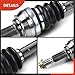 A-Premium Pair (2) Rear Driver and Passenger Side CV Axle Shaft Assembly Compatible with Lexus IS250 2006-2009 V6 2.5L, GS300 2006 V6 3.0L, AWD