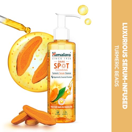 Image of Himalaya Turmeric Serum Cleanser | Niacinamide + Vitamin E + Serum Infused Facewash| Clears dark spots for glowing skin | 180ml