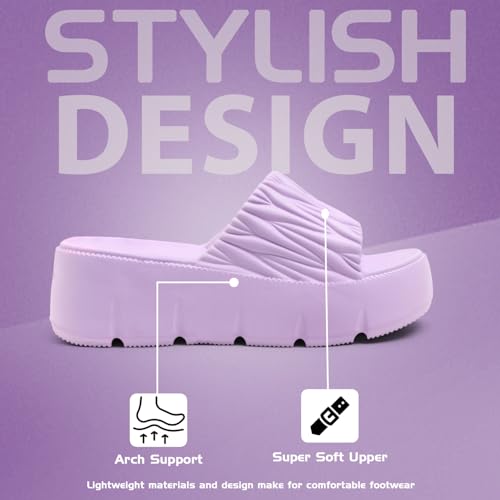 Image of EVA Women Slider | Lightweight Cushioned Slip-On Slides | Anti-Skid, Water-Friendly, Quick-Dry | Indoor /Outdoor Comfort