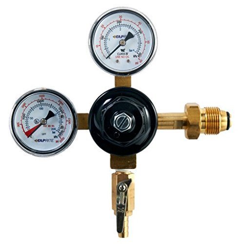 Taprite Dual Gauge Nitrogen Regulator for CGA 580 Valve - Thumbnail 6