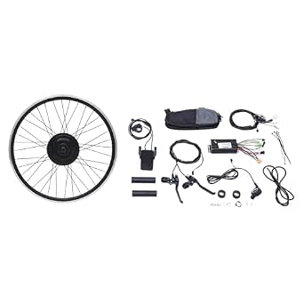 24-Inch Electric Bike Conversion Kit with LED Display and 500W Hub Motor