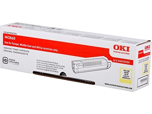 Toner jaune OKI CX 2633 original 44059209 pour 10000 pages