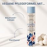 Jean & Len Trockenshampoo my sensitive secret, für sensible Kopfhaut, mit Baumwoll-Extrakt & Panthenol, hilft bei fettigen Haaransätzen, keine weißen Rückstände, Parfumfrei, 200 ml