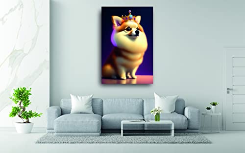 Impression Sur Toile Prince Pomeranian, Tableau Moderne Premium 120x80