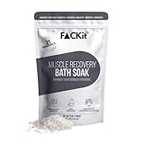 FACKit Recovery Bath Soak: Muskelregenerations-Badesalz - 21 Mineralien, Ätherische Öle & Heilende Salze für rasche Regeneration nach dem Training (Unscented, 1,36kg)