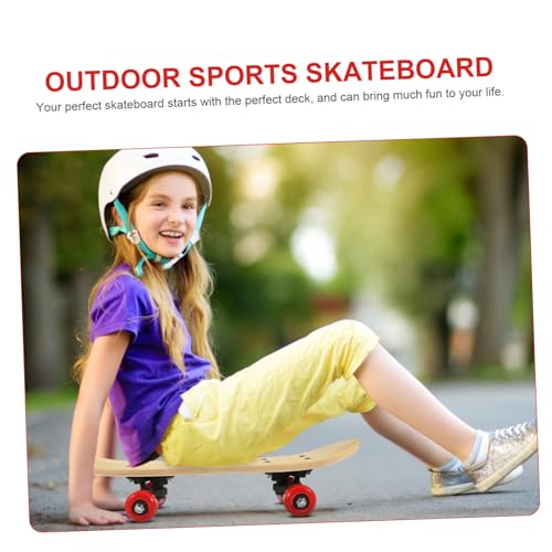 Skateboard DIY ensemble planche en bois brut et roues couleur