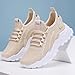Women's Luxurious Orthopedic Sneakers, Comfort Wear Shoe Lightweight Breathable,Work Gym Trainers,Fashion Casual Shoes (Beige,6.5)