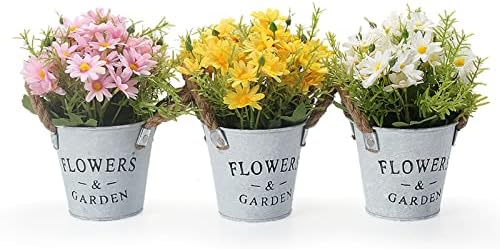 DADEA Composizione Autunnale Finta In Vaso – Foglie D'Acero Arancioni, Pianta Artificiale Per Interni/Esterni, Decorazione Stagionale