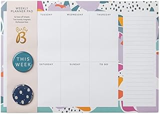 Busy B Weekly Planner Pad - 52 Tear-Off Sheets, Paradise Punch