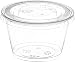 Crystalware, Disposable 5.5 oz. Plastic Portion Cups with Lids, Condiment Cup, Jello Shot, Soufflé Portion, Sampling Cup, 100 Sets – Clear
