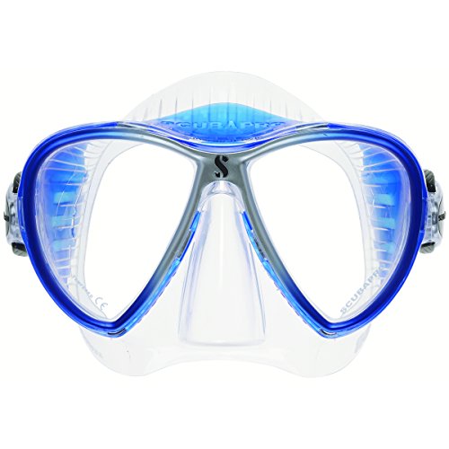 Scubapro Synergy 2 Twin Lens Scuba Mask - Blue/Silver - Clear Skirt