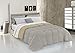 Produktbild Italian Bed Linen Wintersteppdecke Elegant, Mikrofaser, Creme/Hellgrau, 260x260cm