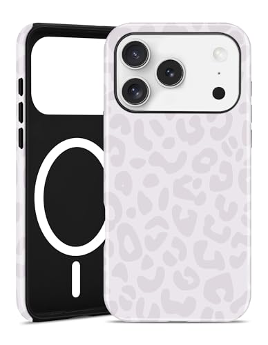 Coque iPhone 17 Pro Max motif guépard aimantée anti-chute