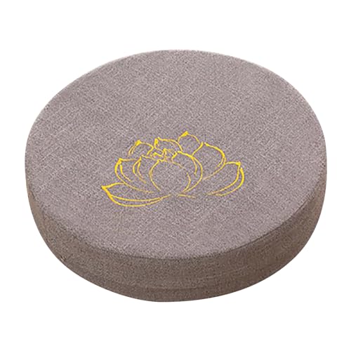Septpenta Meditation Floor Cushion, Round Traditional Tibetan Meditation Cushion, Floor Cushion, Adult Seat Floor Cushion for Balcony, Living Room and Tatami Mats(Gray)