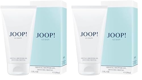 JOOP! Le Bain Shower Gel for her, Crystal Duschgel mit blumig-fruchtigem Damenduft, reinigt, pflegt und beruhigt, 150ml (Packung mit 2)