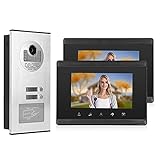 Shanrya Videoportero, Portero automático para Villa, intercomunicador de Puerta de Doble vía con 1 máquina para Exteriores (cámara) para videoportero(Transl)