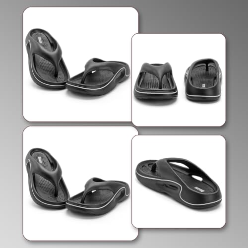 Image of DOCTOR HEALTH SUPER SOFT Men's EVA Flip Flops | Lightweight Cushioned Comfortable Thong Slippers | Anti-Skid Waterproof Soft Footbed Daily Wear Beach Bathroom Indoor Outdoor Flip Flops