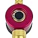 HVAC Nitrogen Purging Tool Kit - High-Pressure Nitrogen Regulator with Durable Brass Body, Precision Flow Control for HVAC Refrigerant Purging (Red)