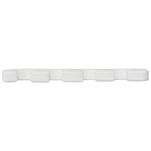 Miniatura 3 de Separadores de dedos ForPro cómodos, blancos, separadores de dedos de pedicura, 1 pulgada de ancho x 3.5 pulgadas de largo, 100 pares