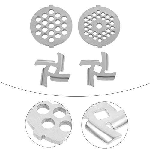 UPKOCH 4Pcs Placa Discos para Picadora de Alimentos Moedor De Carne Em Aço Inoxidável Moedor de Carn