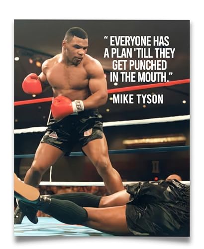 AMERICAN LUXURY GIFTS Everyone Has a Plan Boxing Motivation Wall Art 8x10 — Inspirational Sports...